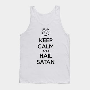 Keep calm and hail Satan No.1 (black) Tank Top